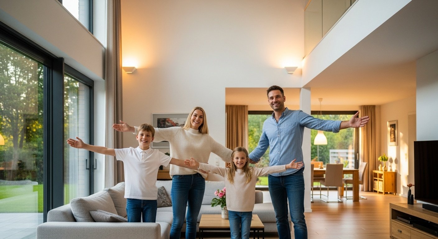 Hausgröße Familie 2 Kinder